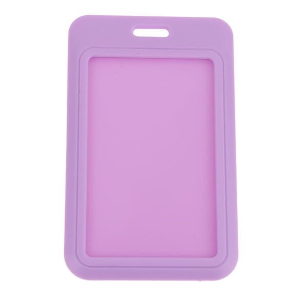 1Pc Two-Sided Credit Card Cover Hard Plastic Badge Holders With Slot For Event Staff Tag ID Card Holder Pass Strap