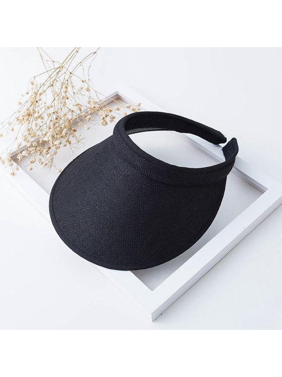 1Pc UPF50+ Oversized Brim Sun Visor Lightweight Breathable UV Shield Headgear Ladies Beach Fishing Travel Summer Outdoor Hat Assorted Fresh Tones