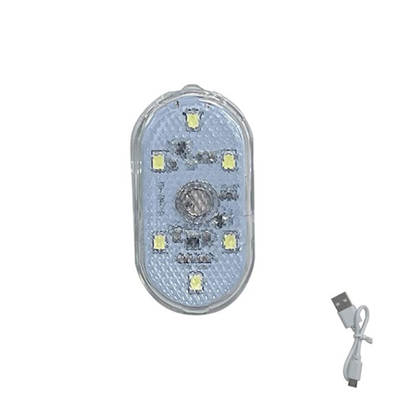 1Pc USB Rechargeable Car Roof Light, Touch Sensor LED Reading Lamp, Interior Atmosphere and Emergency Light for Vehicle