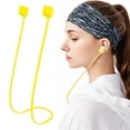 thumbnail image 1 of 1Pc Ultra Strong Headphone Anti-Lost Cord,Wireless Earphone Anti-Lost Lanyard - Secure Anti-Drop Neck Strap,Fashion Soft Silicone Skin-Friendly Around Neck Earphone Anti-Lost Rope Sports Cord,Yellow, 1 of 6