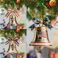 thumbnail image 1 of 1Pc Usa 250Th Anniversary Bell - 2D Enamel Ornament, Christmas Tree & Outdoor Garden Decor, Collectors Gift,Silver, 1 of 5