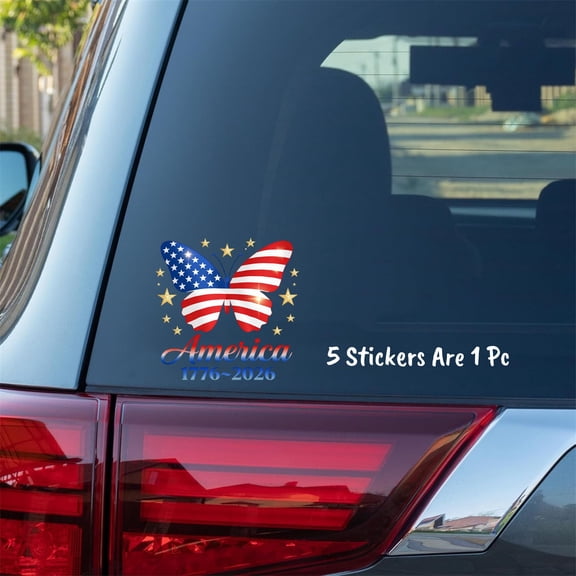1Pc Usa 250Th Anniversary Car Window Decal Sticker,250 Years America Car Decal,250Th Anniversary The Independence Of Usa Sticker For Car Windows