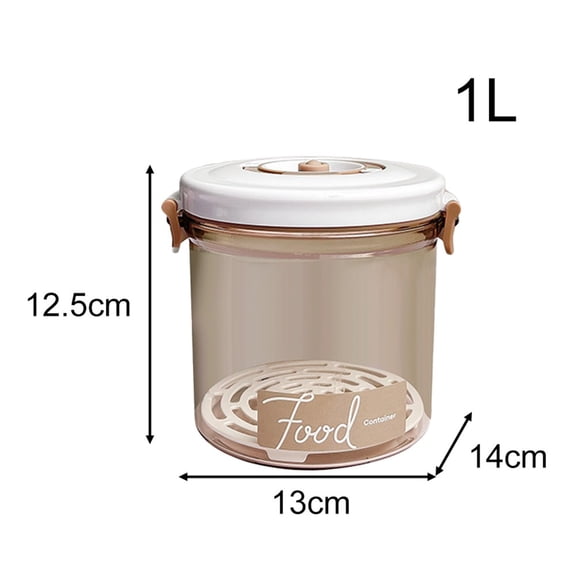 1Pc Vacuum Food Storage Containers with Lids, Vacuum Seal Containers for Fresh-keeping Suitable for Meat, Rice, Marinade, Fruit, Pasta, Snack