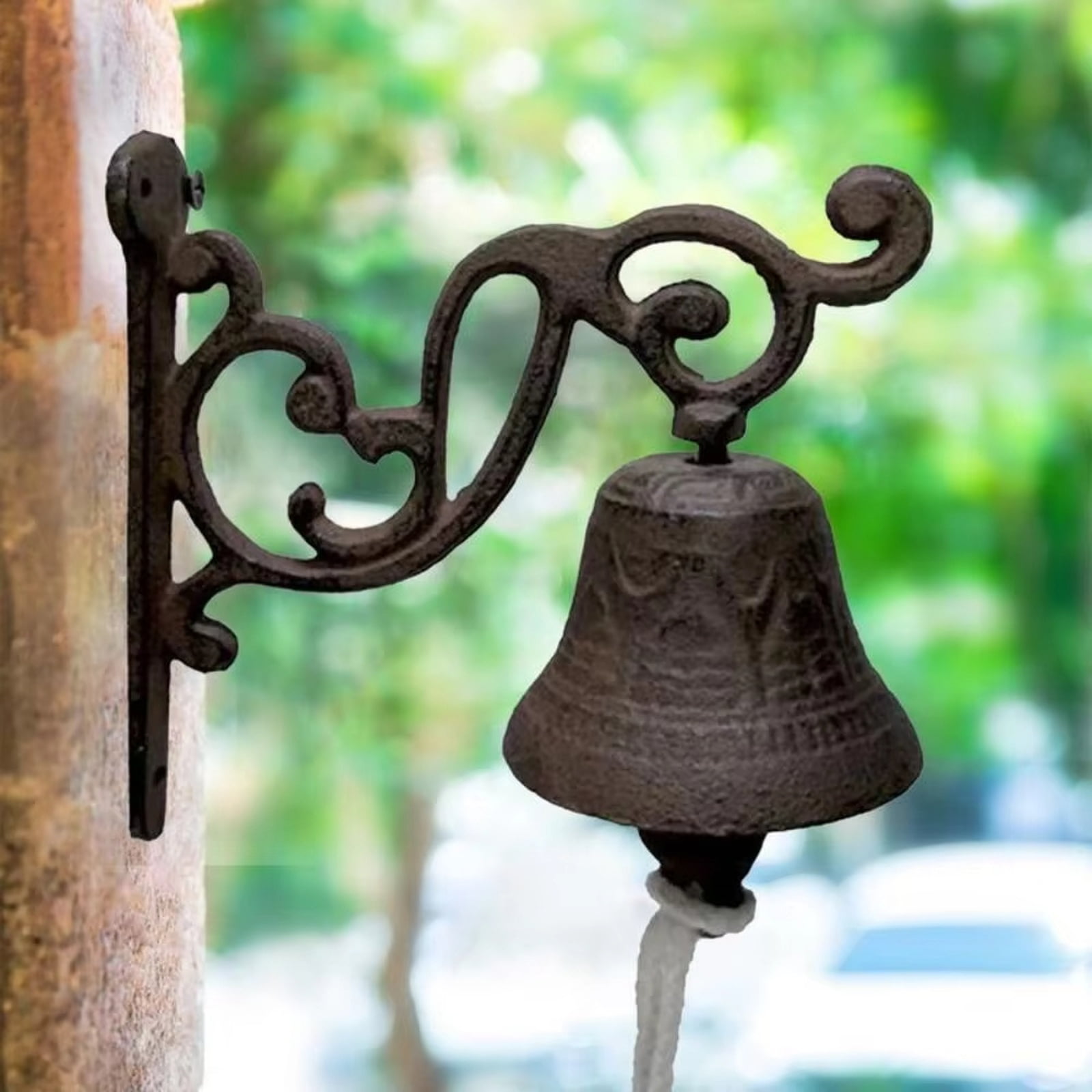 View of Rustic Cow Silhouette Wall Hook - Decorative Farmhouse Metal Key Holder ...