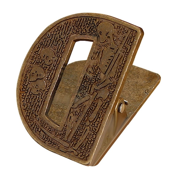 1Pc Vintage Metal Book Clip 48x38x38mm Bronze Alloy Binder Clips with Letter D Shape DIY