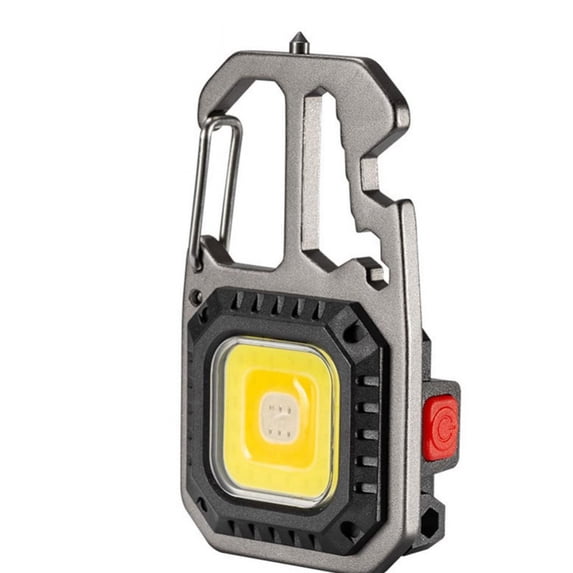 1Pc W5138 Square Multi-function Keychain Light Gray for for Camping Hiking Climbing