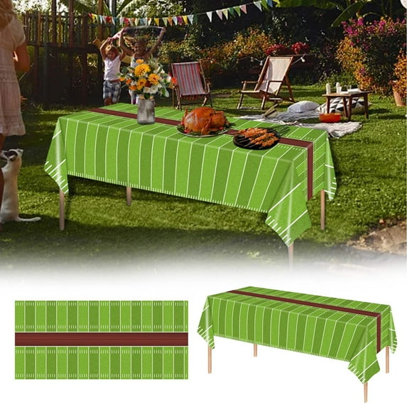1Pc Wallpaper Football Party Birthday Themed Decorative Tablecloth Table Cloth