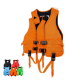 thumbnail image 1 of 1Pc Water Sports Life Vest High Buoyancy Safety Flotation Adjustable Safety Vest for Surfing Fishing Rafting Activities, Orange M, 1 of 4