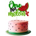 1Pc Watermelon Cake Topper Glitter One in a Melon Cake Pick Perfect