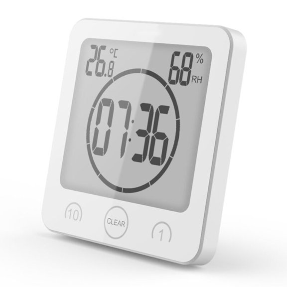 1Pc Waterproof Lcd Shower Clock Bathroom Kitchen Countdown Timer Alarm New Home Decor Art Diy Ornament Room Decoration