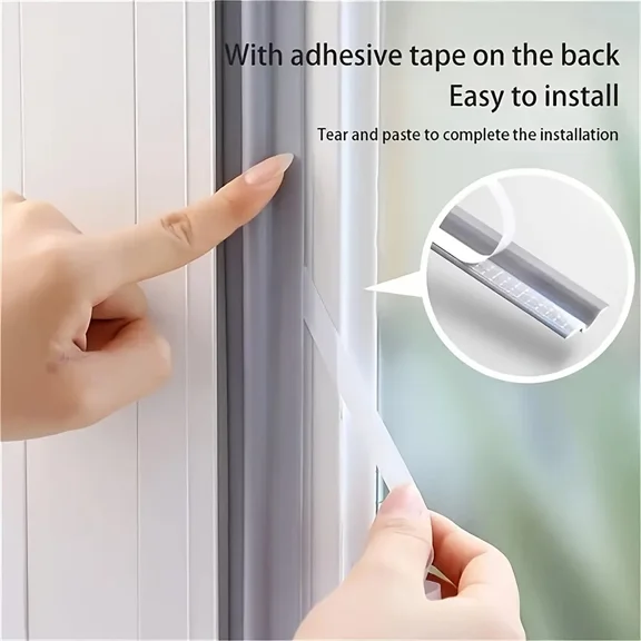 1Pc Weatherguard Seal Strip: Self - Adhesive For Windproof Door & Window