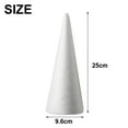 thumbnail image 1 of 1Pc White Foam Cones For Crafts Foam Trees Cones For Holiday Decorations Diy Projects Table Centerpieces 25Cmx9.6Cm 30Cmx11.5Cm, 1 of 9