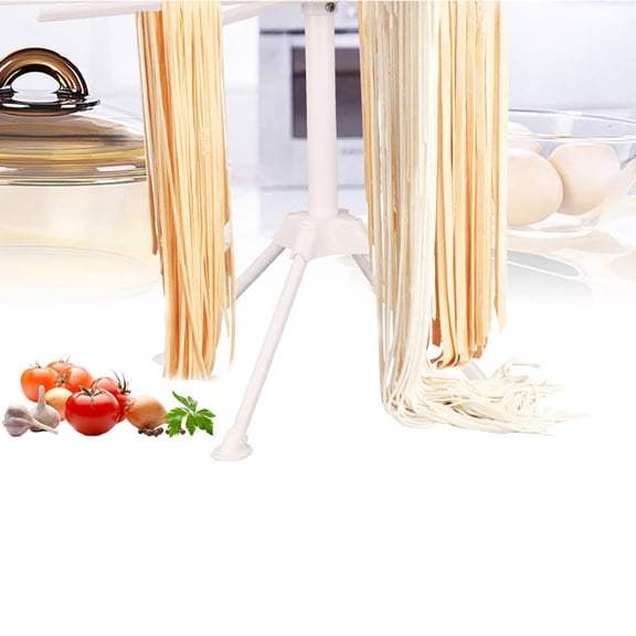 Milisten 1Pc Foldable Pasta Drying Rack White for Home Use Manual Assembly No Tools Needed