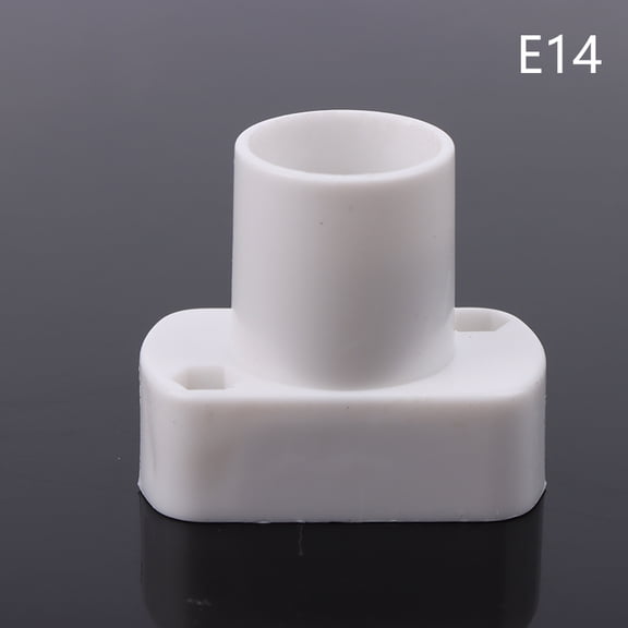 1Pc White Mini Screw Lamp Base E12 E14 E17 Supporto Lamp Holder Light Bulb Socket Holder Adapter Lamp Fixing Base Accessories