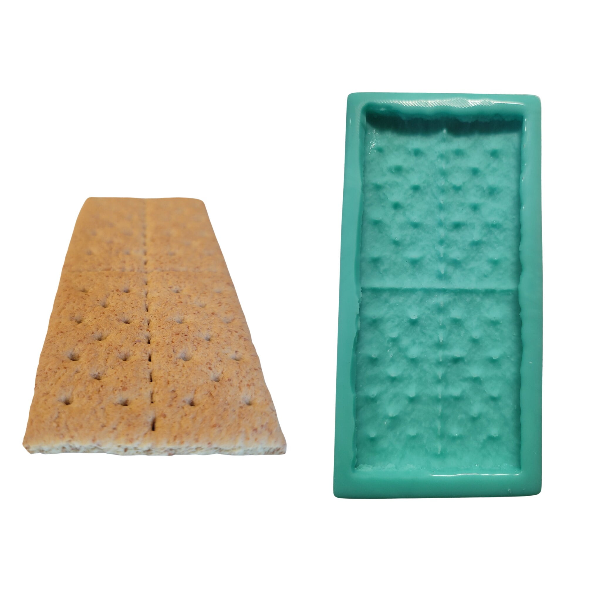 1Pc Whole Gram Cracker Silicone Mold | Food Shaped Soap| Sâ€™mores shape wax candle mold| Not Food Grade