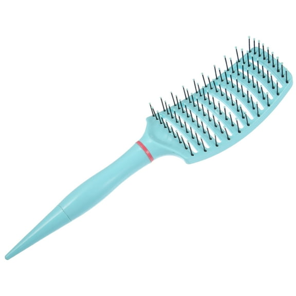 1Pc Wide Curved Vented Hair Brush Detangle Brush for Tangles and Knots Hair Brush for Men and Women Blue