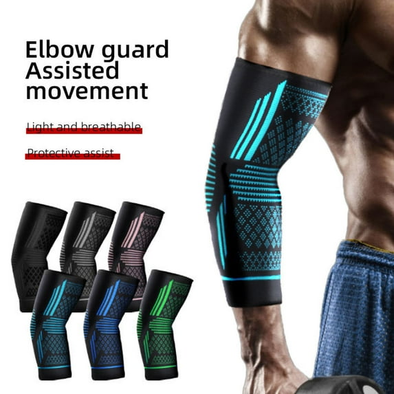 1Pc Winter Warm Sports Elbow Pads for Men Women Elastic & Breathable Elbow Compression Sleeve for Tendonitis Anti-collision Arm Support Braces for Fitness Tennis Basketball Cycling Volleyball