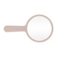 thumbnail image 1 of 1Pc Women Diamond Pattern Round Large Cosmetic Mirror for Business Vacation Pink ABS Aluminum Mirror, 1 of 3
