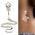 thumbnail image 1 of 1Pc Women Snake Shape Stainless Steel Belly Button Ring Navel Body Piercing Jewelry, 1 of 2