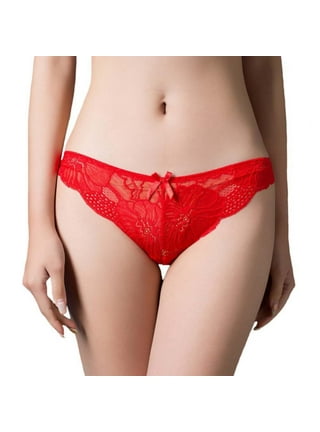 TAIAOJING Women's Cotton Thong Lace For Bikini Panties Soft Hipster Panty  Ladies Stretch Briefs Ladies Underwear 