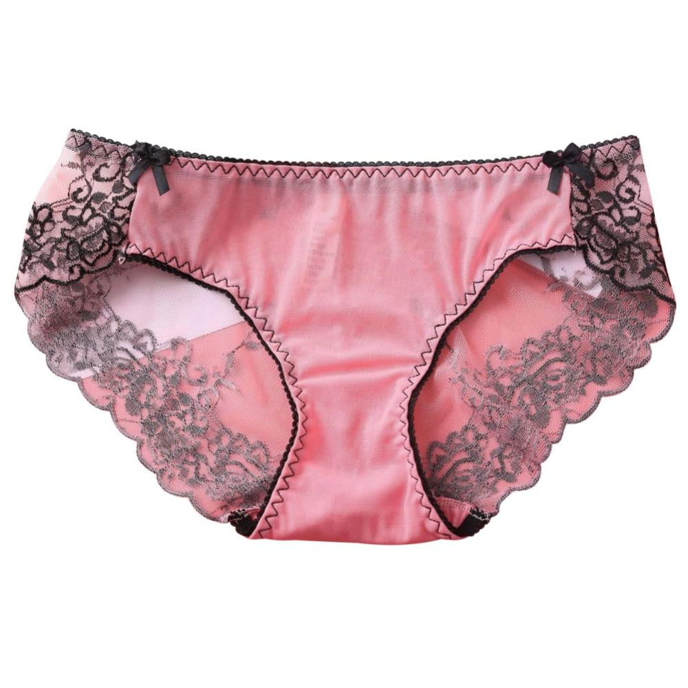 1Pc Womens Lace Trim Panties Underwear Floral Lace Bikini Panty for Ladies  Seamless Hipster Breathable Soft Stretch Panty Underpants Skin Color XL