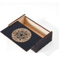 thumbnail image 1 of 1Pc Wood Tarot Card Box Small Tarot Storage Boxes Star Card Case Fortune Telling Trinket Keepsake Box Rectangle Magic Cards Holder for Home Decor Stones Jewelry, 1 of 9