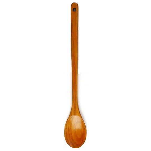 1Pc Giant Wood Spoon,Long Handle Wooden Spoon for Cooking Serving and Stirring,Kitchen Utensil,Cooking Utensil,Wood Cooking Spoon,Mixing Stirring Soup,Coffee Iced Tea Spoon for Kitchen,Yellow