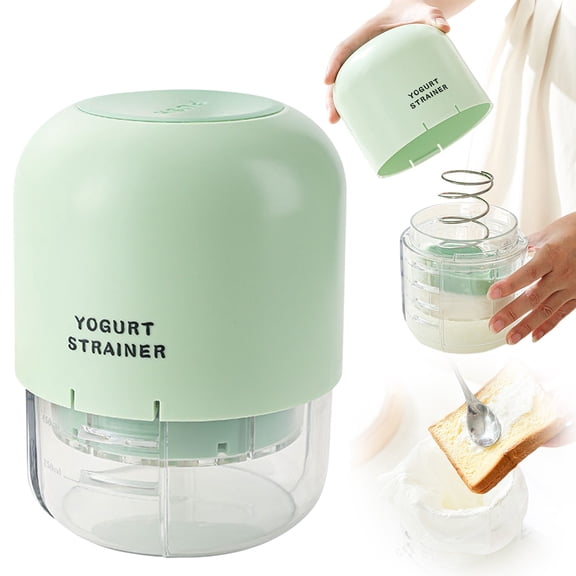 1Pc Yogurt Strainer Yogurt Strainer For Kitchen,Plastic Green