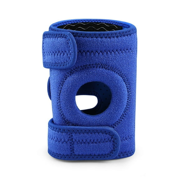 1Pc Youth Kids Knee Brace Patella Stabilizer with Adjustable Fastener Tape Soft Non-Slip Design Knee Support Strap-Royal Blue
