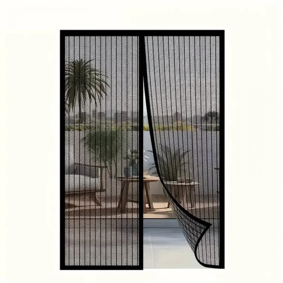 1Pc easy to install magnetic mesh curtains in summer - insect and mosquito proof, suitable for bedrooms and living rooms