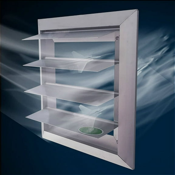 1Pc x Aluminum alloy Gravity Louvers Gravity Shutters for 10/12/14/16 Inch Duct Fan Exhaust Hood Range Hood Exhaust Fan Air Vent