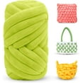 thumbnail image 1 of 1Pcs 0.55lb/10 Yards Thick Chunky Yarn for Arm Knitting Jumbo Tube Yarn Soft Chunky Knit Blanket Yarn, Velvet Yarn for Crocheting Handbags Hand Knitting Pet Bed Rugs Pillows Crafts, 1 of 7