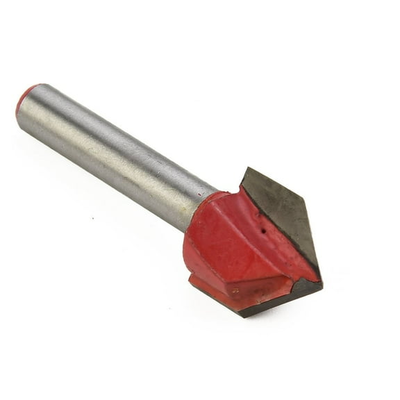 1Pcs 1/4" Shank 90 Degree V Groove Template Router Bit - 5/8"X 17.3Mm