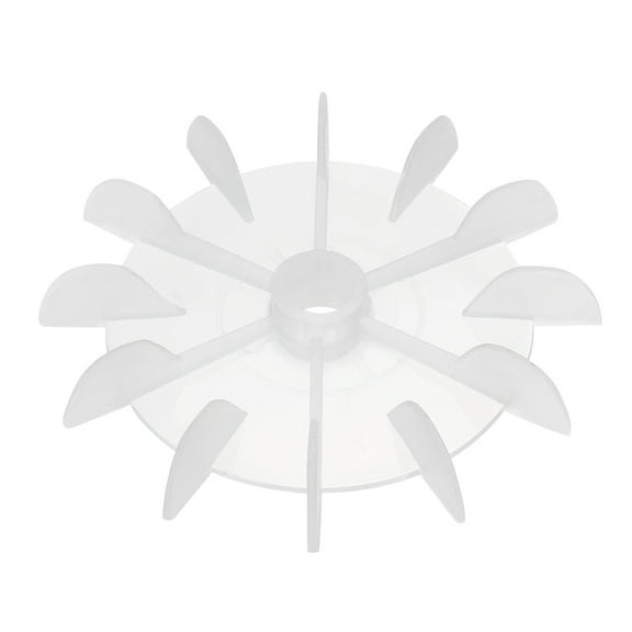 1Pcs 100*12mm Round Shaft Replacement White Plastic 12 Impeller Motor Fan Vane