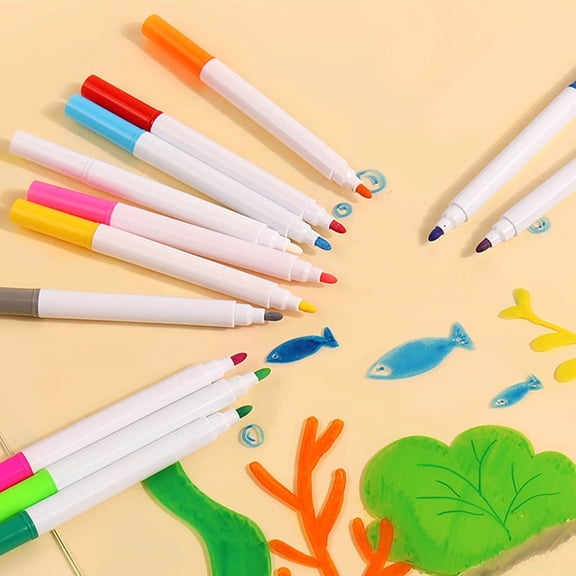 1Pcs 12 Colors Liquid Chalk Markers for LED Note Board, 4.1 inch 0.7ml Water Soluble Fine Tip Dry Erase Markers, for Acrylic Calendar, Glass Window and Blackboard