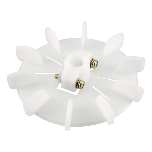 1Pcs 129*14mm Round Shaft Replacement White Plastic 10 Impeller Motor Fan Vane