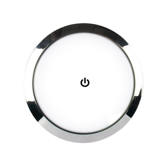 1Pcs 12V/24V LED Touch Lamp RV Ultra-thin Round Dome Light Ceiling Lamp Reading Light For Caravan Boat Yacht Camping Car ,Rv Camper Accessories
