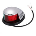 thumbnail image 1 of 1Pcs 12V Navigation Lights LED Zinc Alloy Bow Light Marine Boat LED Red Green Pontoons Sailing Signal Lights, 1 of 8