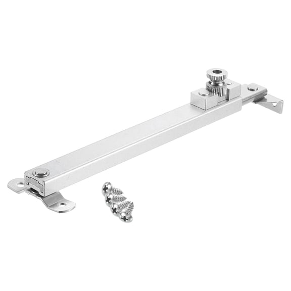 1Pcs 13 Inches Window Hinges, Stainless Steel Casement Window Stays, Adjustable Friction Stay Hinges Window Brace with Screws, Silver