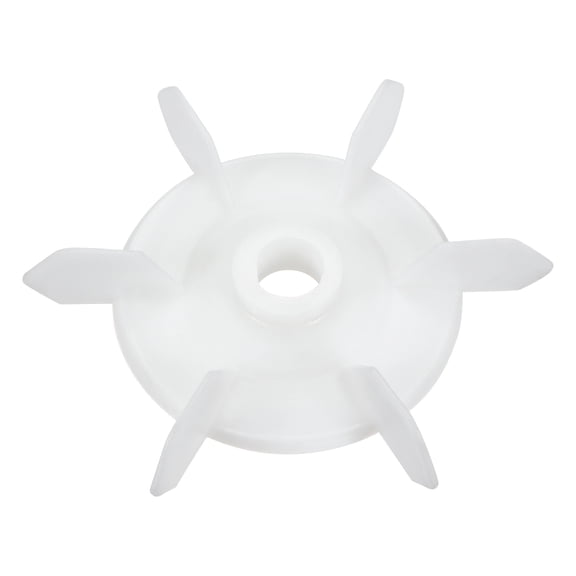 1Pcs 148*20mm D Shaft Replacement White Plastic 6 Impeller Motor Fan Vane