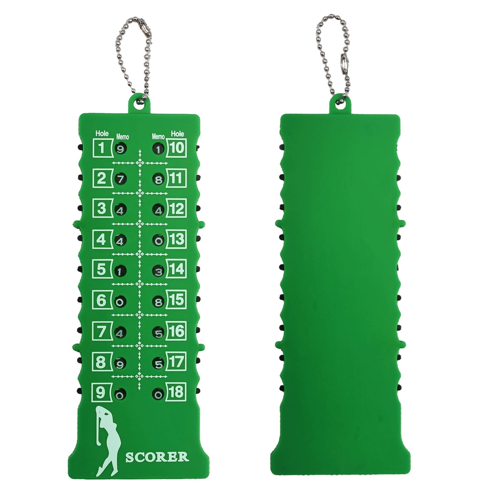 Counter Key Chain 1Pcs 18 Hole Score Counter Stroke Counter Scoreboard with Key Chain ...