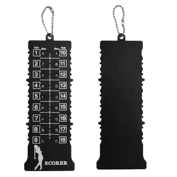 1Pcs 18 Hole Score Counter Stroke Counter Scoreboard with Key Chain Tally Keeper