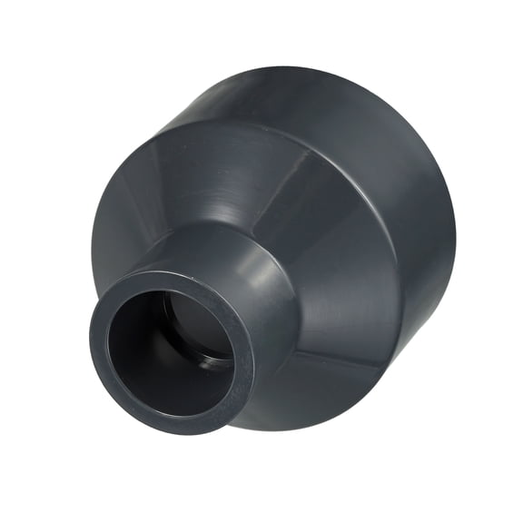 1Pcs 2 1/2"x1" PVC Reducer Pipe Coupling Fitting, SCH80 (SOCxSOC) Furniture Grade PVC Slip Socket Connectors, Straight Pressure Pipe Fittings for Home Use, Irrigation, Black