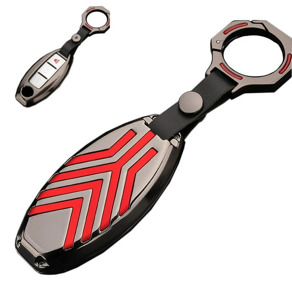 1Pcs 2/3/4/5 Buttons Metal Key Fob Cover Case for Nissan Altima Murano Rogue Keyless Remote Keychain Holder Key Protector for Infiniti QX60 Q60 QX80 Q50