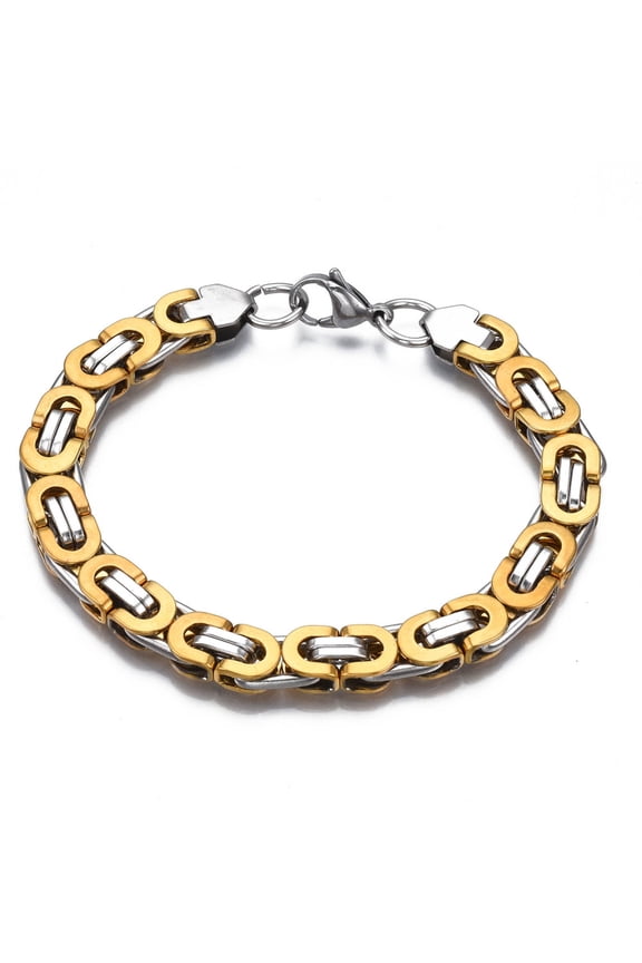 1Pcs 201 Stainless Steel Chain Bracelets Chainmaille Weaves Jewelry Stainless Steel Color Bracelets Ornament for Necklace Bracelet