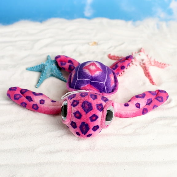 1Pcs 21inches Tortoise Plush ToyStuffed Animal Cute Plush Sea Turtle Cartoon Plush Doll for BirthdayMauve