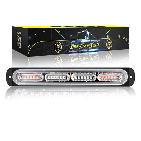 1Pcs 24Smd Led Strobe Light Car Light 12V 24V Yellow White Flashing Lamp