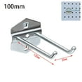 thumbnail image 1 of 1Pcs 25/50/75/100/150/200mm Durable Hammer/Pliers Wall Mount Steel Pegboard Hook Oblique Hanger Hole Board Hook Storage Rack 100MM, 1 of 8