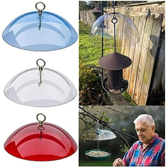1Pcs/2Pcs Squirrel Baffles for Bird Feeders Gifts - Baffle for Bird Feeder,Bird Feeders Squirrel Proof for Outside,Rain Cover Protective Dome Cover for Hanging Bird Feeders