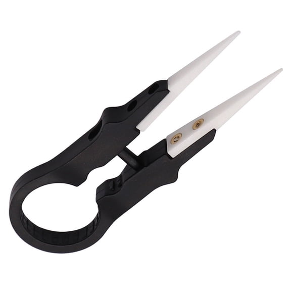 1Pcs 3.15\" Ceramic Tweezer Insulation Head Forceps For Sacid Condition Smd Soldering Point Precision Machinery Hand Tool Fangkenuo